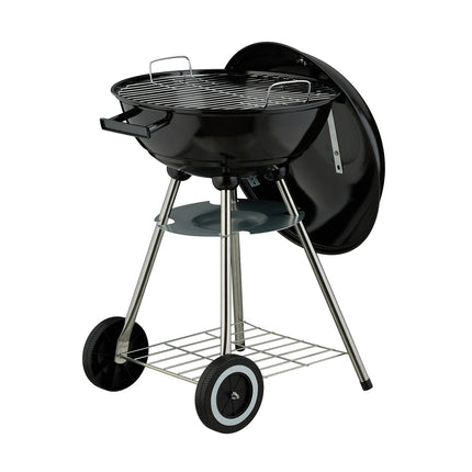 Large Kettle BBQ Grill with Wheels and Ash Collector