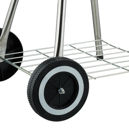 Large Kettle BBQ Grill with Wheels and Ash Collector