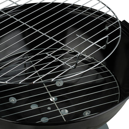 Large Kettle BBQ Grill with Wheels and Ash Collector
