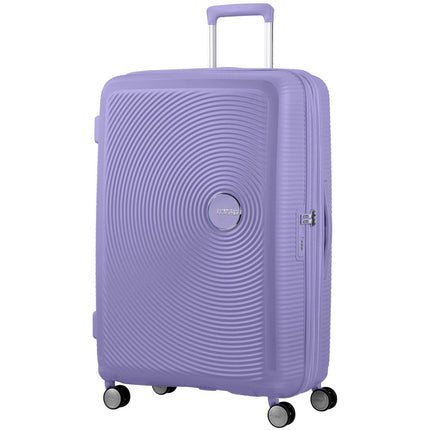 Large Lavender Expandable Suitcase, 77 cm