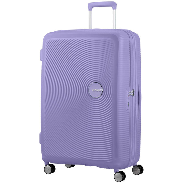Large Lavender Expandable Suitcase, 77 cm