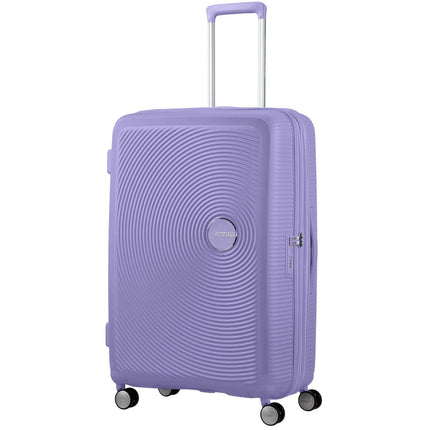 Large Lavender Expandable Suitcase, 77 cm
