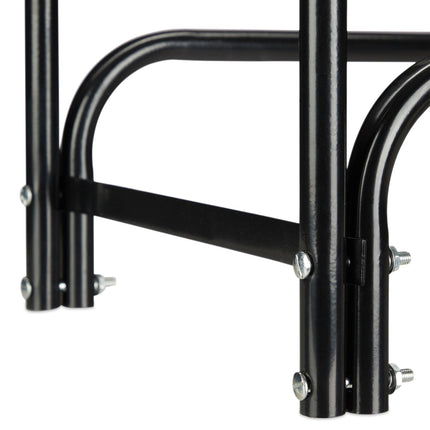 Large Metal Firewood Rack with Cover