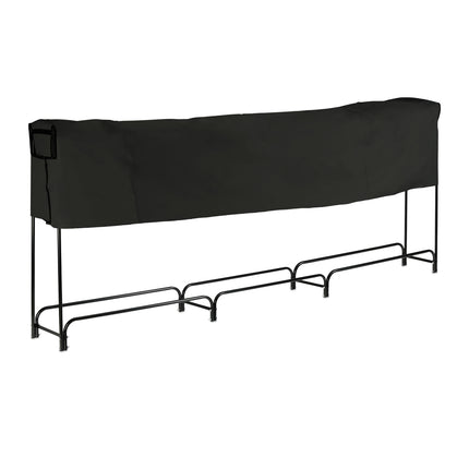 Large Metal Firewood Rack with Cover