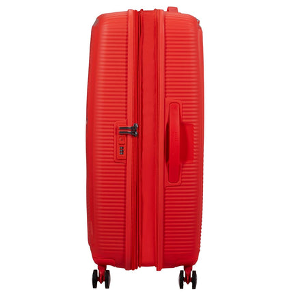 Large Neon Orange Soundbox Suitcase, 77 cm