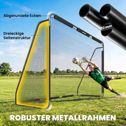 Large Outdoor Soccer Goal with Durable Net, 300 x 200 cm