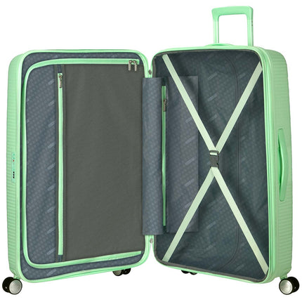 Large Pastel Green Soundbox Suitcase, 77 cm