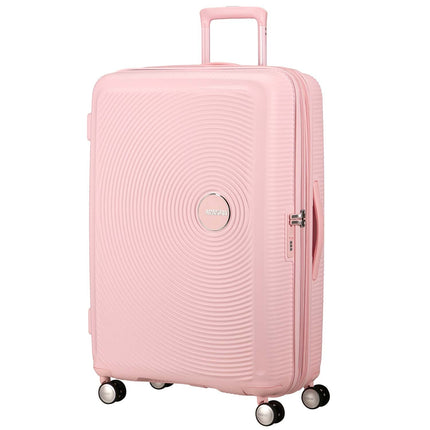 Large Pastel Pink Suitcase, Soundbox Design, 77 cm
