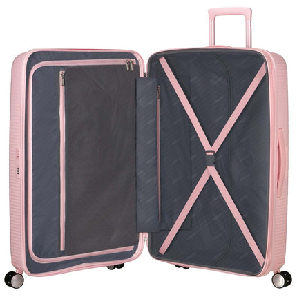 Large Pastel Pink Suitcase, Soundbox Design, 77 cm