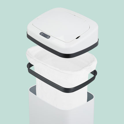 Large Steel Kitchen Bin with Automatic Sensor
