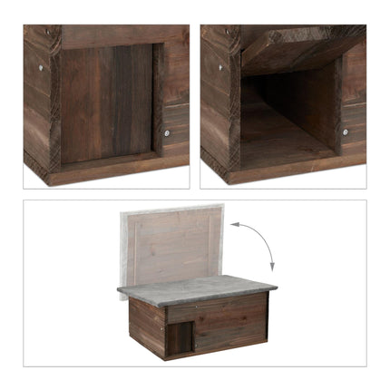 Large Wooden Hedgehog House