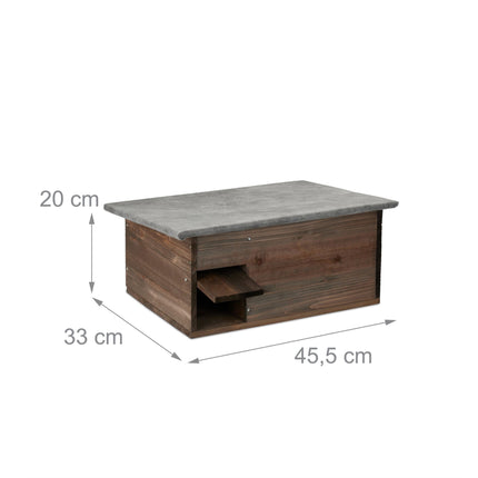 Large Wooden Hedgehog House