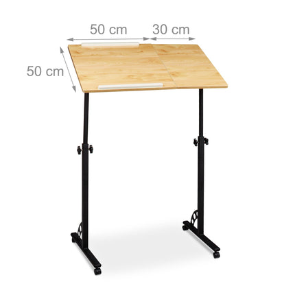 Large adjustable laptop table