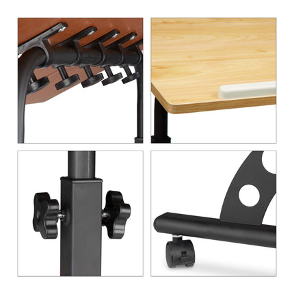 Large adjustable laptop table