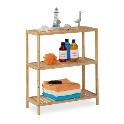 Large bathroom shelf with 3 shelves