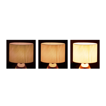 Large bedside lamp with touch function copper