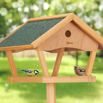 Large bird table on pole