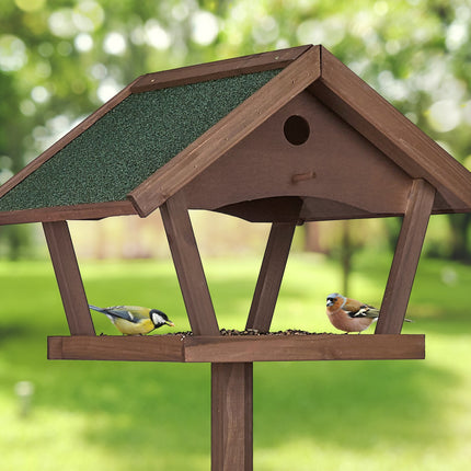 Large bird table on pole