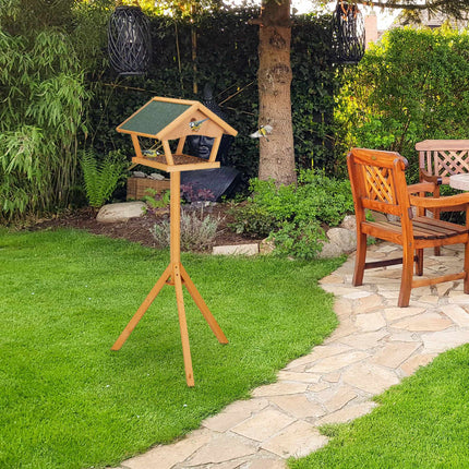 Large bird table on pole