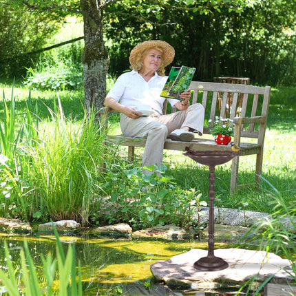 Large cast iron bird bath