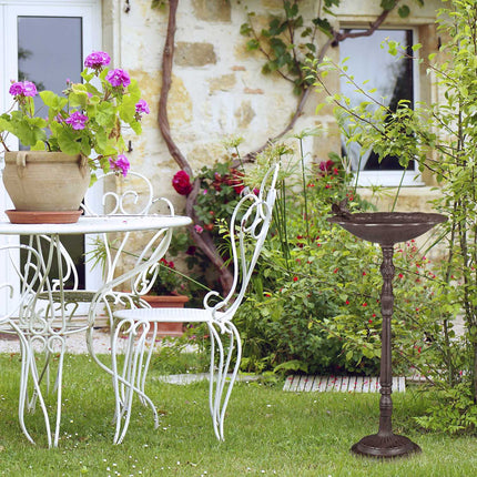 Large cast iron bird bath