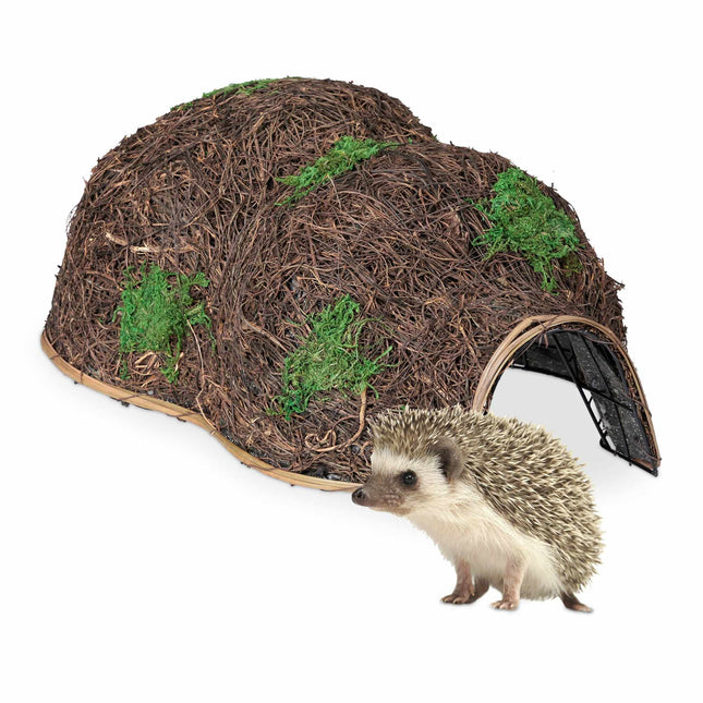 Large hedgehog house made of straw