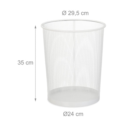Large metal trash can