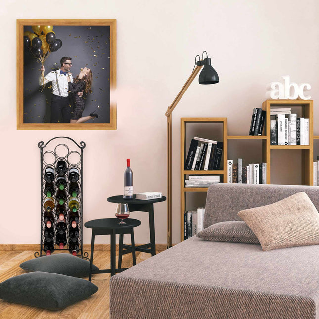Large metal wine rack