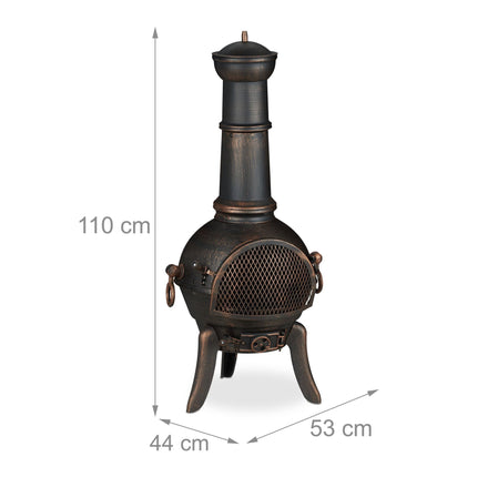 Large outdoor fireplace