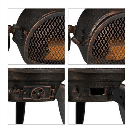 Large outdoor fireplace