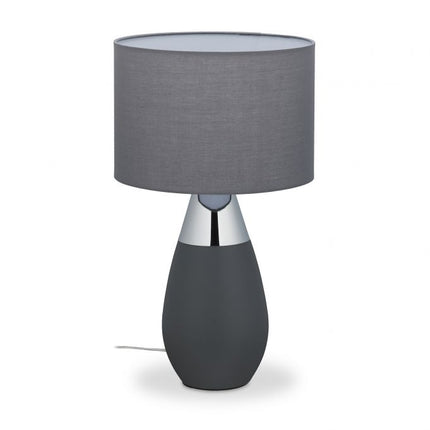 Large oval bedside lamp with touch function