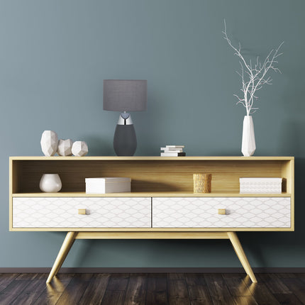 Large oval bedside lamp with touch function