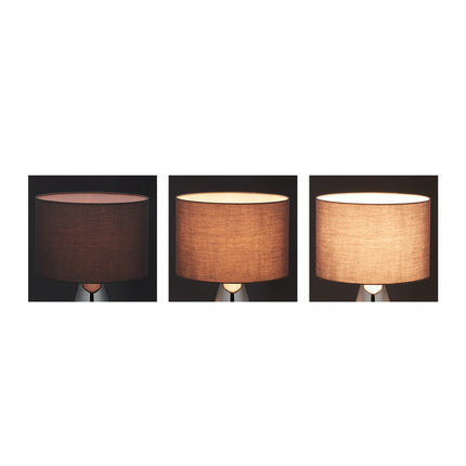 Large oval bedside lamp with touch function