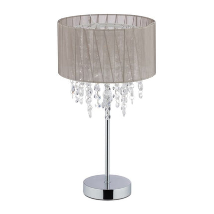 Large table lamp organza crystal