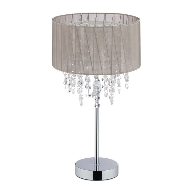 Large table lamp organza crystal
