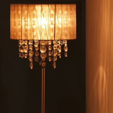 Large table lamp organza crystal