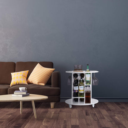 Large wine rack on wheels