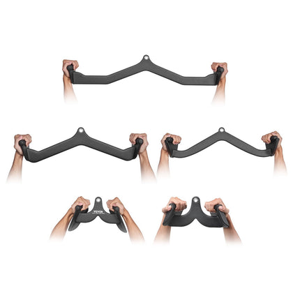 Lat Pulldown Attachments Set of 5, Solid Steel Grips