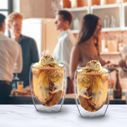 Latte Macchiato Double Wall Glasses, 350 ml