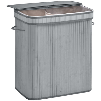 Large collapsible laundry basket with lid, removable lining