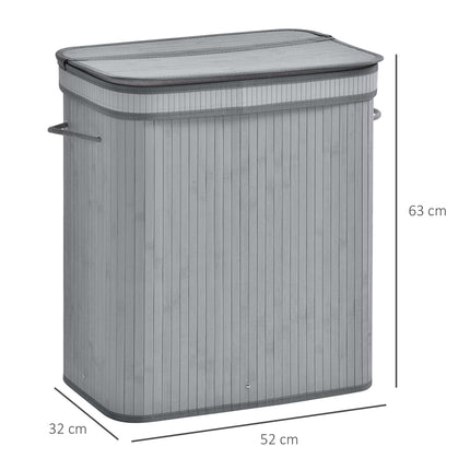 Large collapsible laundry basket with lid, removable lining
