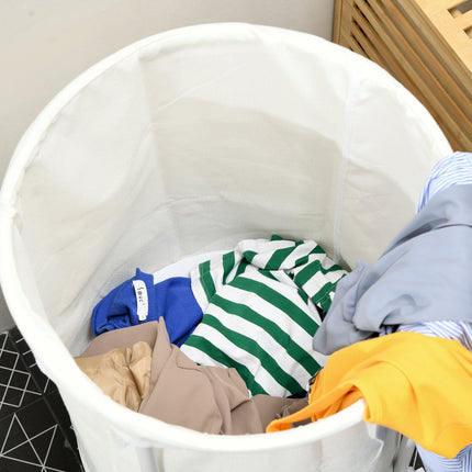 Laundry basket with wheels, 100L steel frame, removable bag
