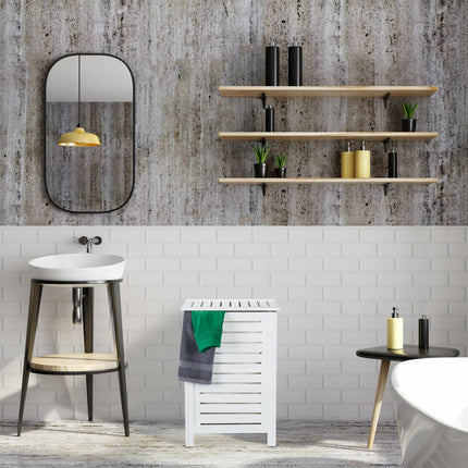 Laundry Pine Wood White