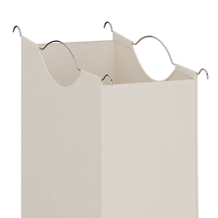 Laundry Rack with 3 Removable Bags, Bamboo Shelf