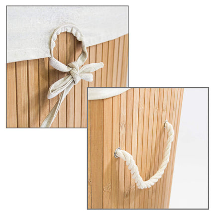 Laundry basket bamboo