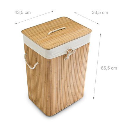 Laundry basket bamboo