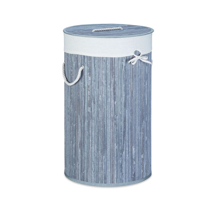 Laundry basket bamboo round