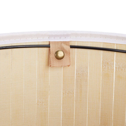Laundry basket bamboo round
