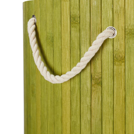 Laundry basket bamboo round