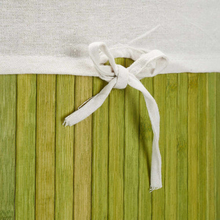 Laundry basket corner bamboo